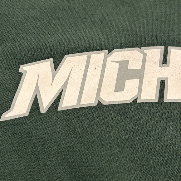Nike Sweatshirt Michigan State Spartans Center Swoosh Crew Neck Size Small - Picture 3 of 5